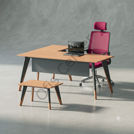 Trend Ofis ve Büro L masa 140 cm Masalı